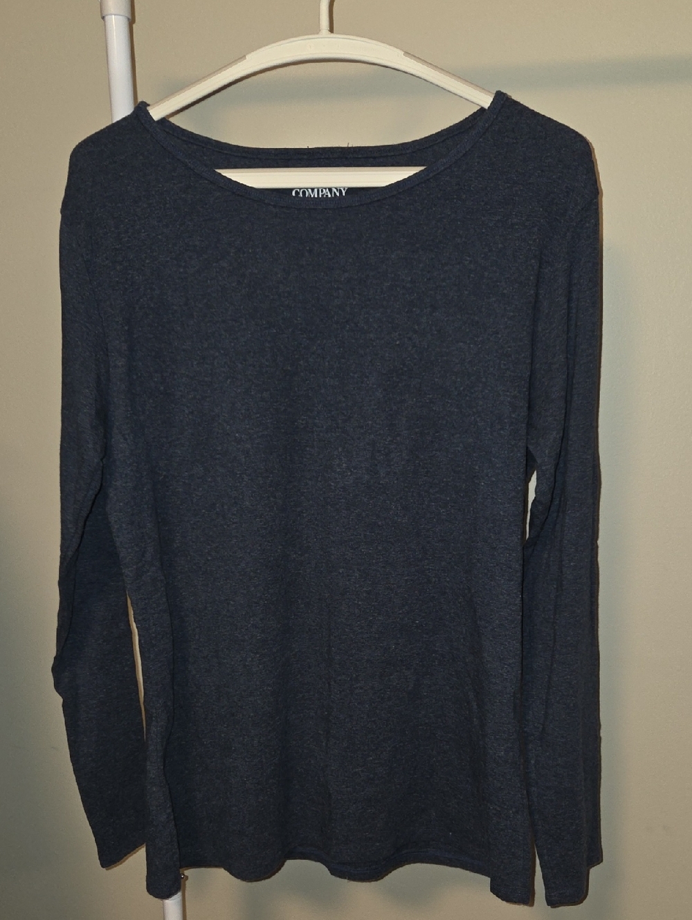 The Company Dark Navy Long-Sleeve Crewneck Tee